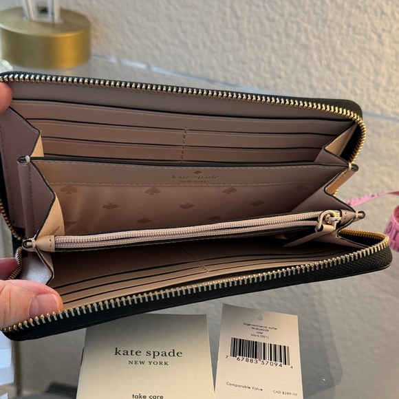 Kate Spade Black Leather Clutch - Picture 4 of 8